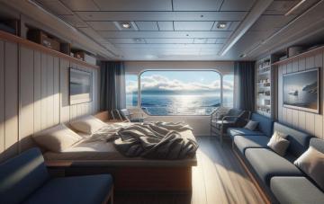 Cabina del traghetto con vista sul mare: vale la pena pagare di più