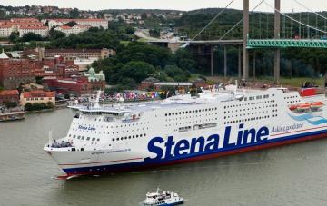 Stena Line is the largest ferry network in Europe, connecting key ports.